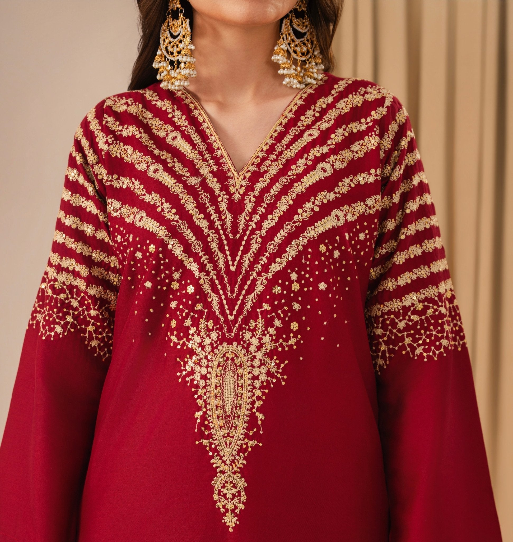 RED MIRACLE EMBROIDED 3 PC RED MIRACLE EMBROIDED 3 PC