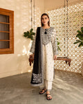 AAINA EMBROIDED 3 PC - Noor - e - Ujala