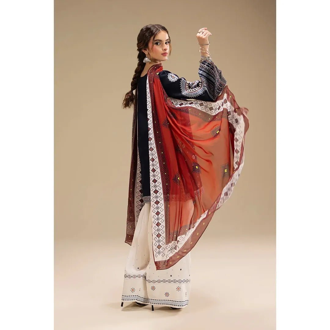 LARA EMBROIDERED 3PC - Noor - e - Ujala