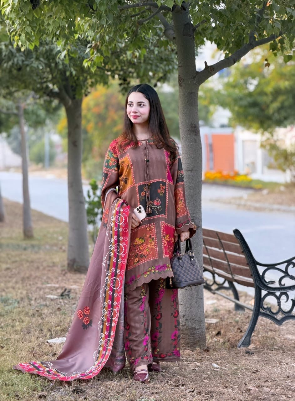 JANNAN PRINTED 3 PC - Noor - e - Ujala
