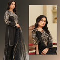Black Miracle Embroided 3 pc - Noor - e - Ujala