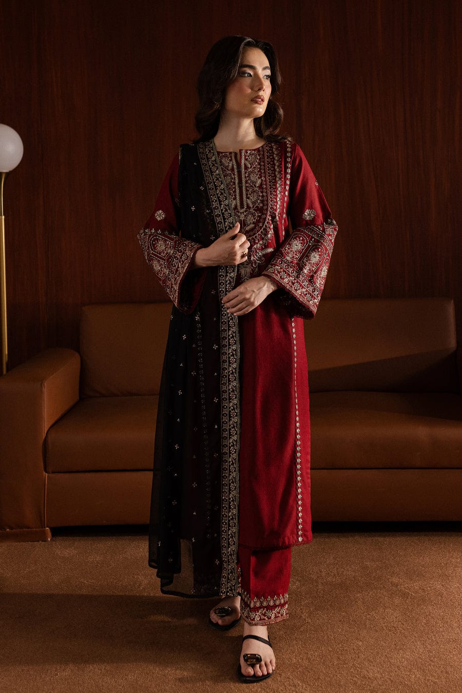 Emerald PRET 3PC - Embroidered - Noor - e - Ujala