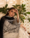 AAINA EMBROIDED 3 PC - Noor - e - Ujala