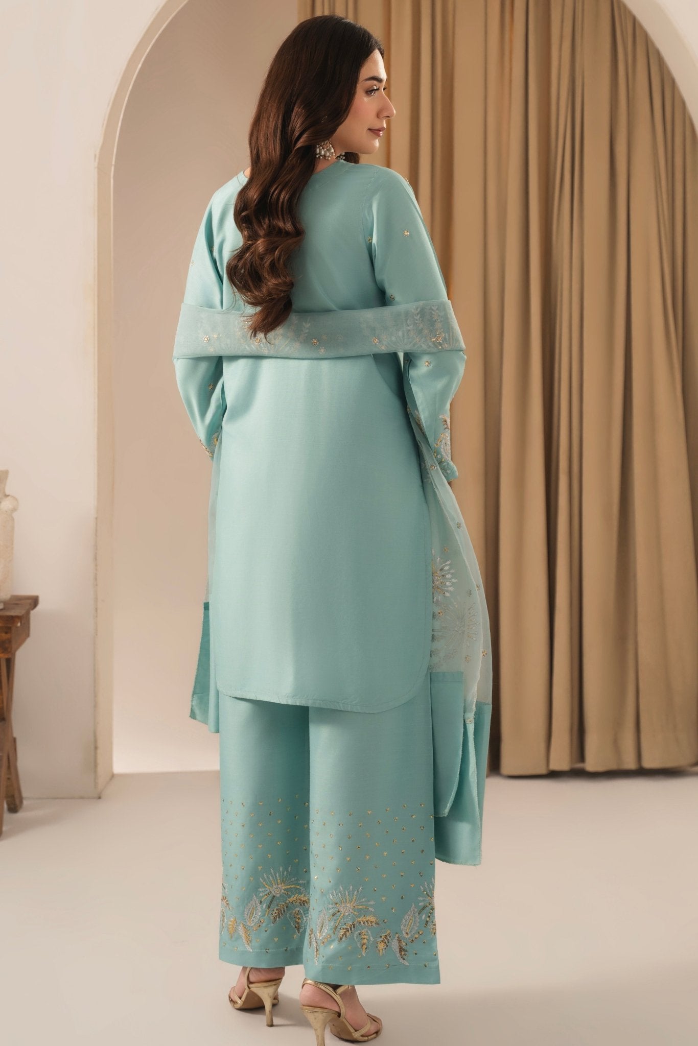 ASHNA EMBROIDED 3 PC - Noor - e - Ujala