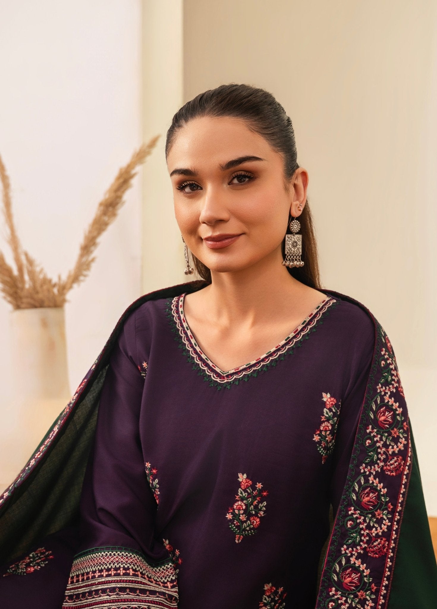 DILARA EMBROIDED 3 PC - Noor - e - Ujala