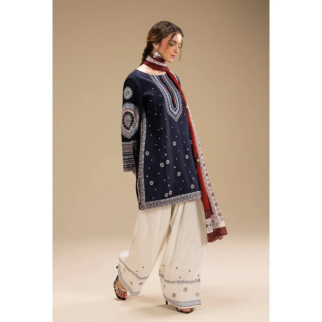 LARA EMBROIDERED 3PC - Noor - e - Ujala