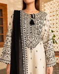 AAINA EMBROIDED 3 PC - Noor - e - Ujala