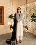 AAINA EMBROIDED 3 PC - Noor - e - Ujala