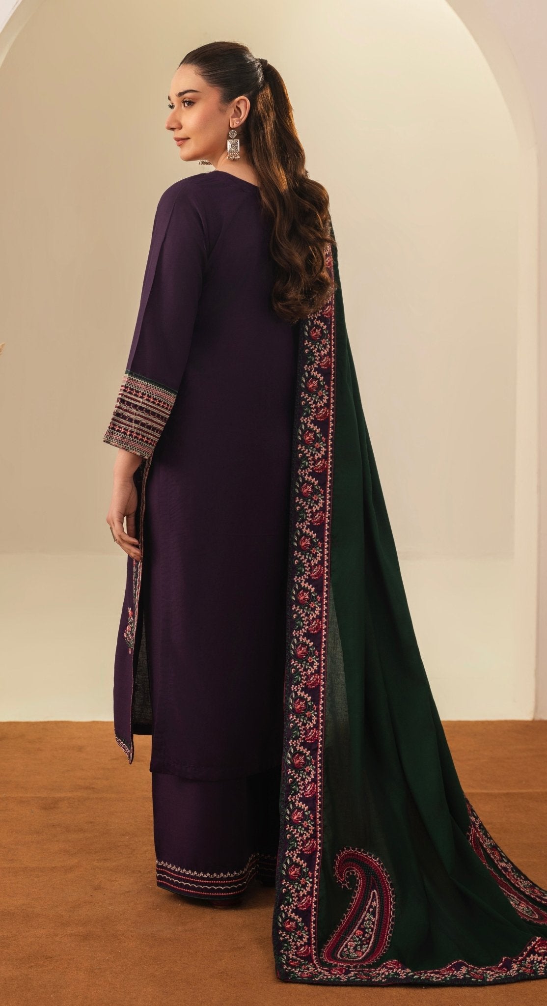 DILARA EMBROIDED 3 PC - Noor - e - Ujala