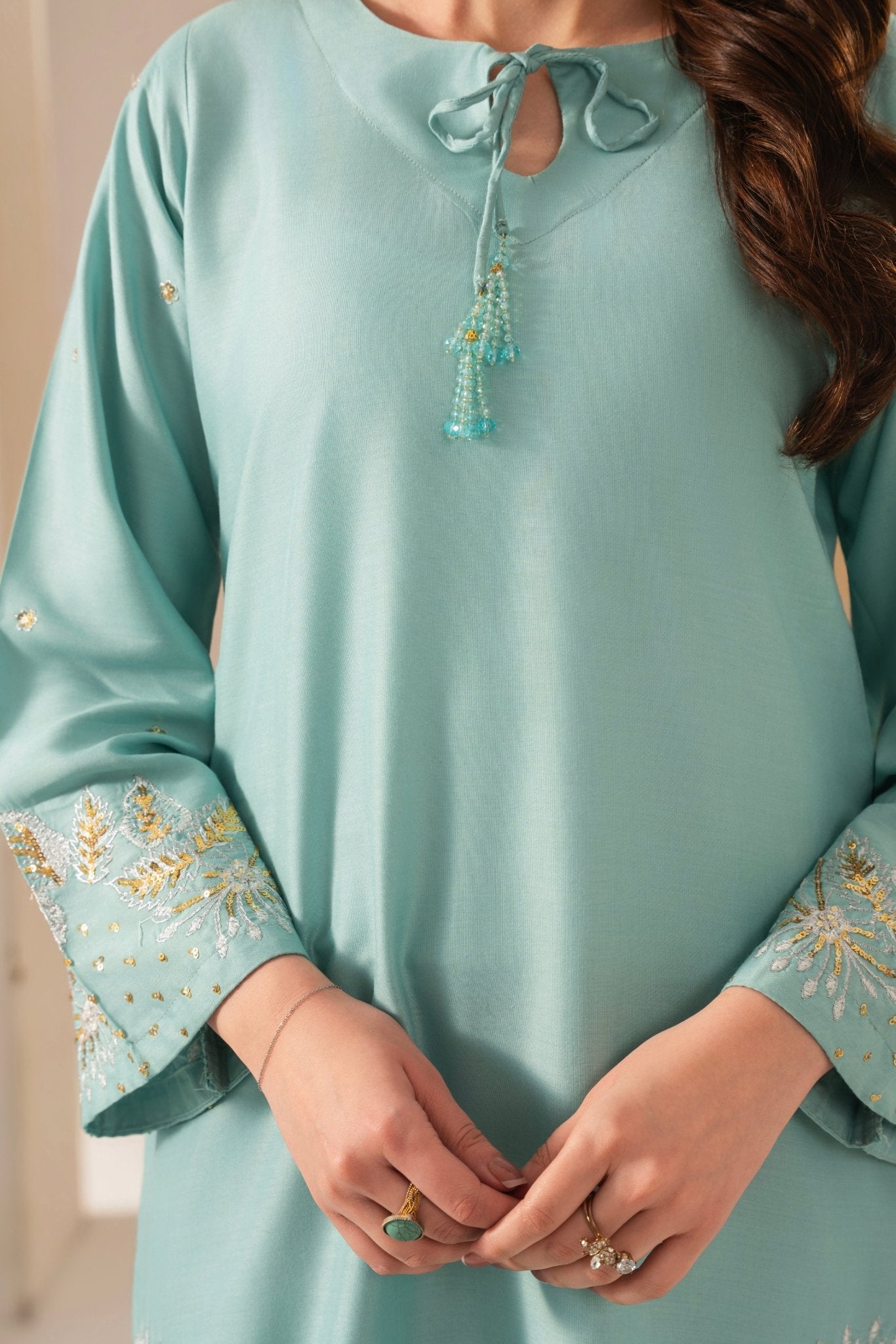 ASHNA EMBROIDED 3 PC - Noor - e - Ujala