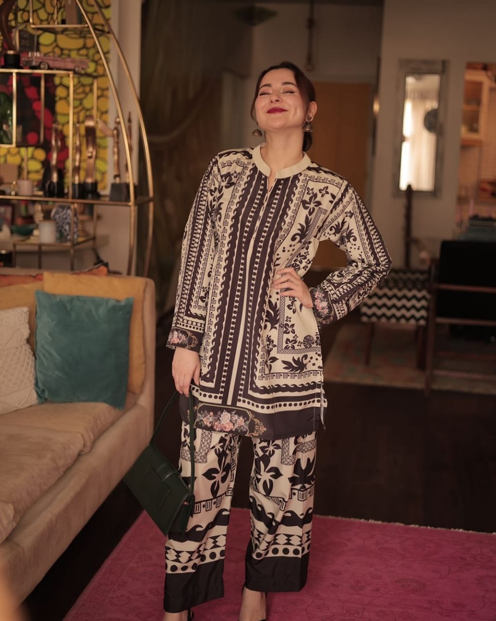 HANIA AMIR DIGITAL PRINTED 2Pc - Noor - e - Ujala