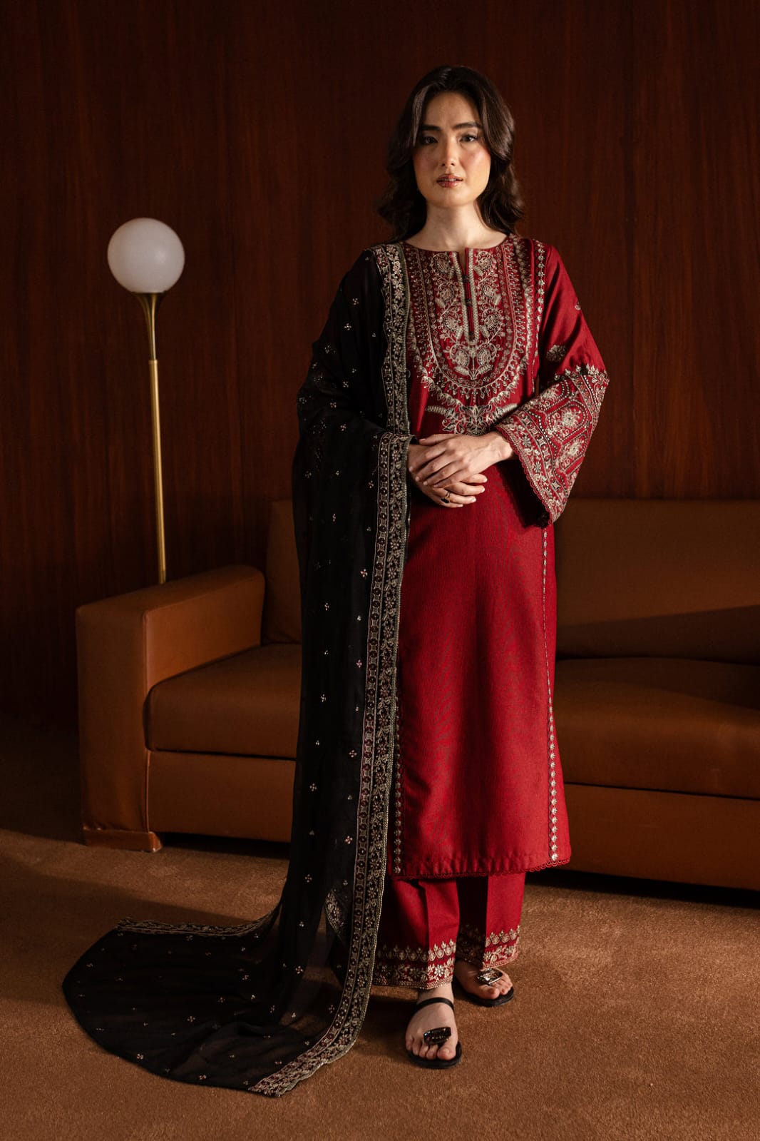 Emerald PRET 3PC - Embroidered - Noor - e - Ujala