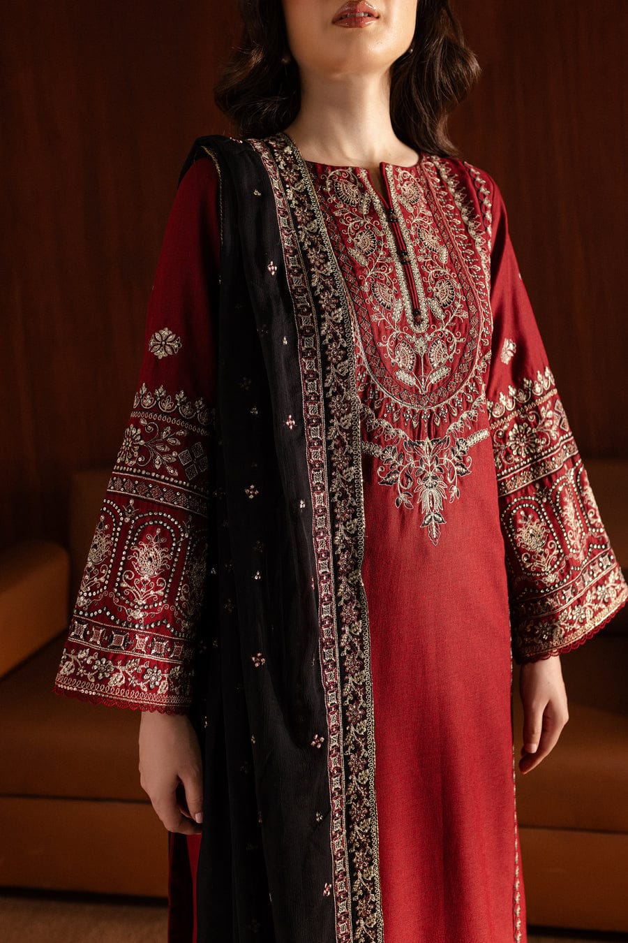 Emerald PRET 3PC - Embroidered - Noor - e - Ujala