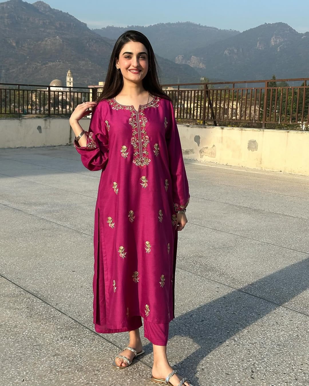 AANGAN LONG LENTH 2PC - Noor - e - Ujala