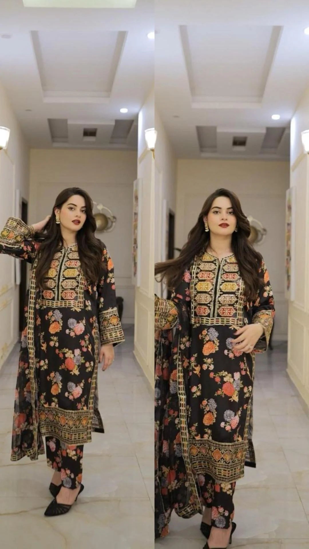 Chandni Embroided 3 pc - Noor - e - Ujala