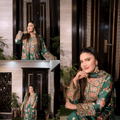 SAGE GREEN Embroided 3 pc - Noor - e - Ujala