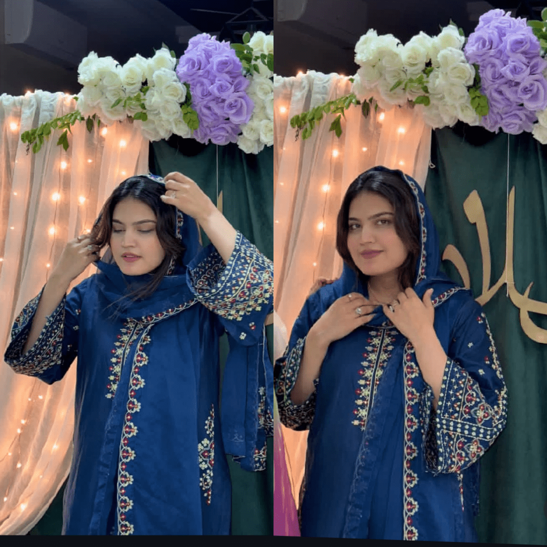 ZARA Embroidered 3pcs - Noor - e - Ujala